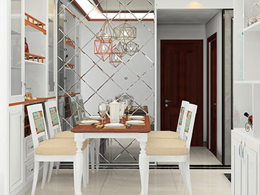 简欧风格餐厅衣帽间全屋定制